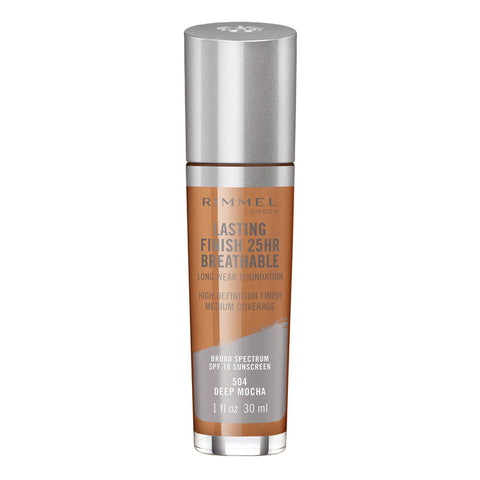 RIMMEL - Lasting Finish Breathable Foundation, Deep Mocha