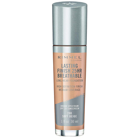 RIMMEL - Lasting Finish Breathable Foundation, Soft Beige