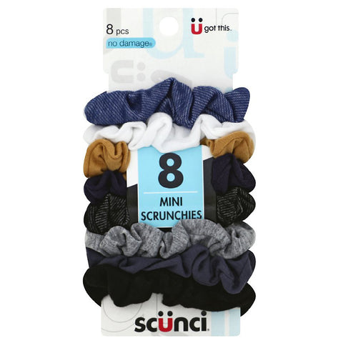 SCUNCI Denim Mini Scrunchies