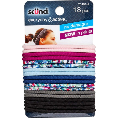 SCUNCI Everyday & Active No Damage Elastics Assorted Colors