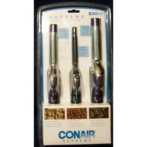 CONAIR Curling Iron Triple Pack 1/2", 3/4" and 1"