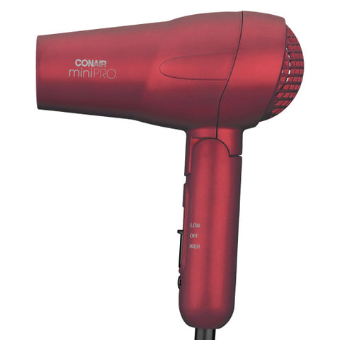 CONAIR Mini Pro Tourmalin Ceramic Hair Dryer Red