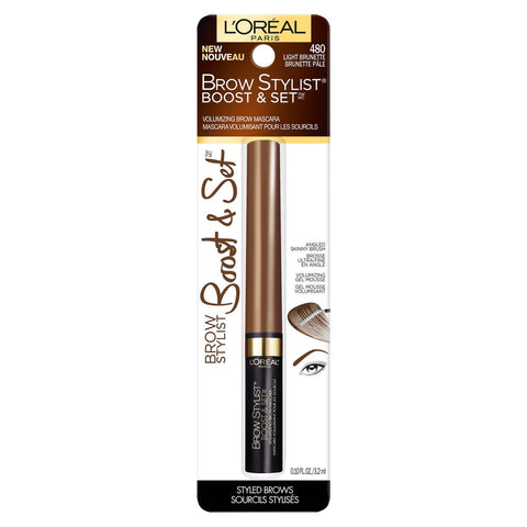 L'OREAL Brow Stylist Boost & Set Brow Mascara Light Brunette