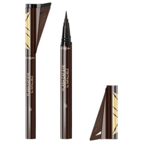 L'OREAL Infallible flash Cat Eye Waterproof Brush Tip Liquid Eyeliner Brown