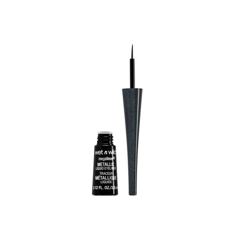 WET N WILD MegaLiner Metallic Liquid Eyeliner, Cosmic Black