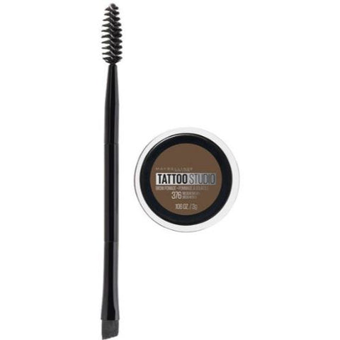 MAYBELLINE TattooStudio Brow Pomade Eyebrow Makeup Medium Brown