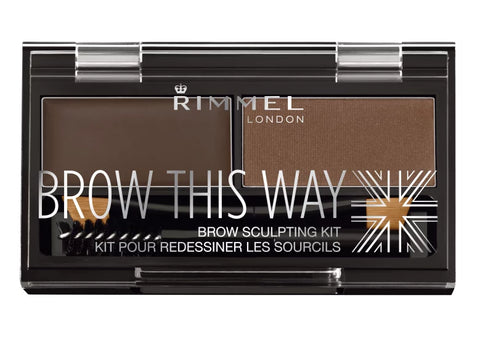 RIMMEL Brow This Way Brow Sculpting Kit Dark Brown