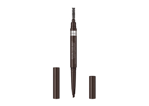 RIMMEL Brow This Way 2-in-1 Fill & Sculpt, Dark Brown