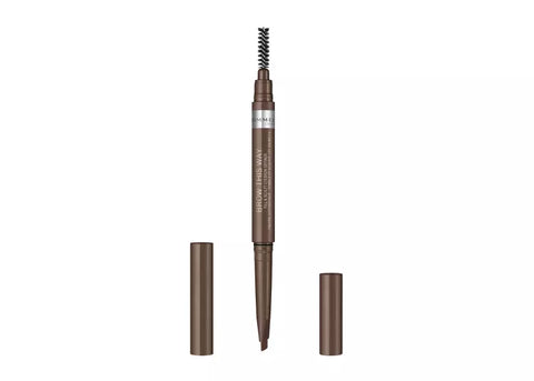 RIMMEL Brow This Way 2-in-1 Fill & Sculpt, Medium Brown