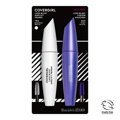 COVERGIRL - Lash Blast Fusion Mascara Very Black 860 and Lash Blast Amplify Primer Neutral White 780 Value Pack