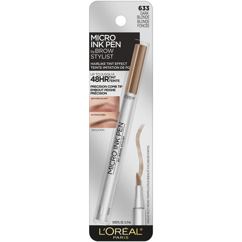 L'OREAL - Brow Stylist Micro Ink Pen Up to 48HR Wear Dark Blonde 633