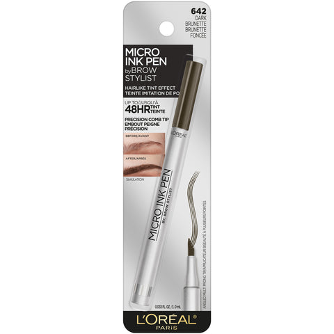 L'OREAL - Brow Stylist Micro Ink Pen Up to 48HR Wear Dark Brunette 642