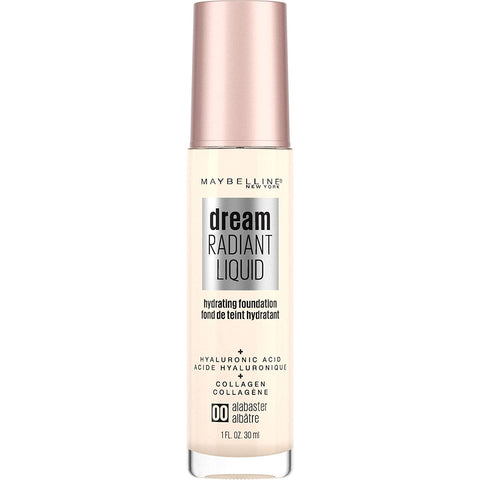 MAYBELLINE - Dream Radiant Liquid Hydrating Foundation Medium Coverage Alabaster 00