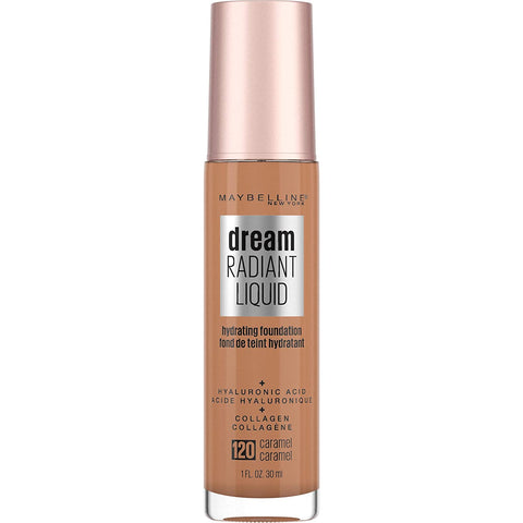 MAYBELLINE - Dream Radiant Liquid Hydrating Foundation Medium Coverage Caramel 120