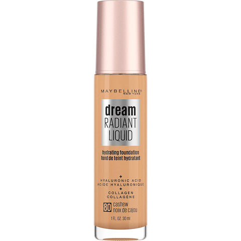 MAYBELLINE - Dream Radiant Liquid Hydrating Foundation Medium Coverage Cashew 80