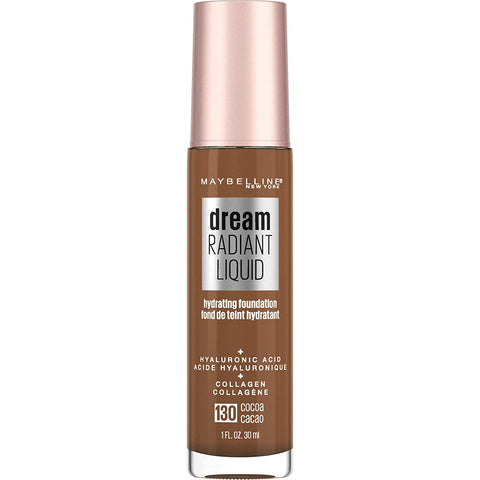 MAYBELLINE - Dream Radiant Liquid Hydrating Foundation Medium Coverage Cocoa 130