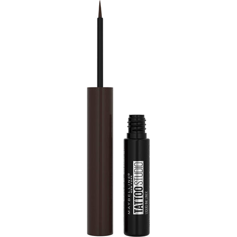 MAYBELLINE - TattooStudio Liquid Ink Eyeliner Dark Henna Brown 002