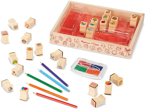 MELISSA & DOUG - Wooden Favorite Things Stamp Set