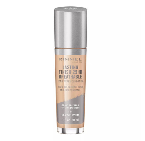 RIMMEL - Lasting Finish 25HR Breathable Foundation Classic Ivory 101