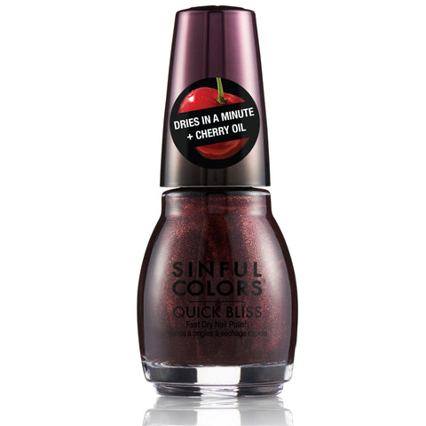 SINFULCOLORS - Quick Bliss Nail Polish Black Cherry