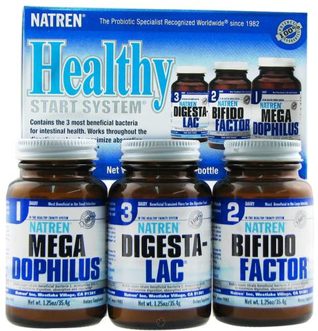 Natren Healthy Start System Tripack Powder with Dairy