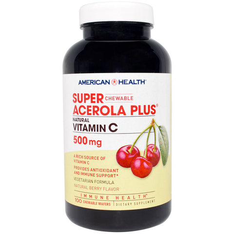 AMERICAN HEALTH - Super Acerola Plus 500 mg Berry Flavor