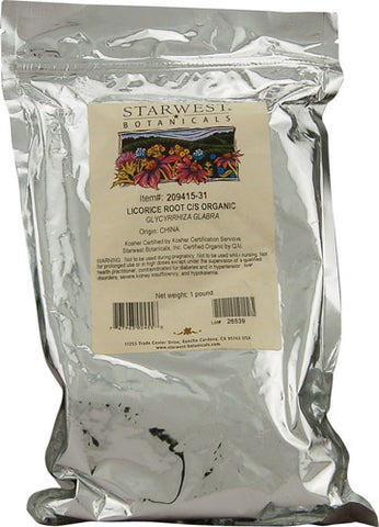 Starwest Botanicals Organic Licorice Root CS