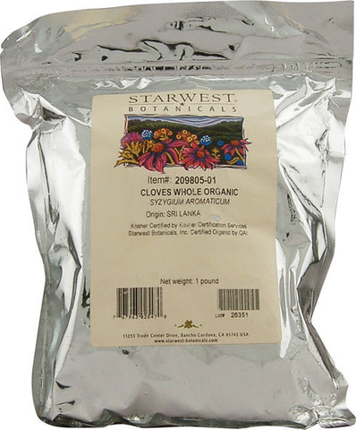 Starwest Botanicals Organic Cloves Whole