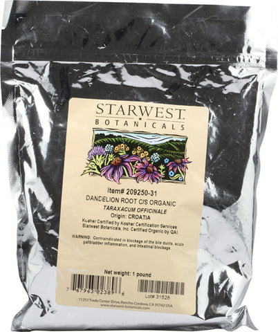 Starwest Botanicals Organic Dandelion Root CS