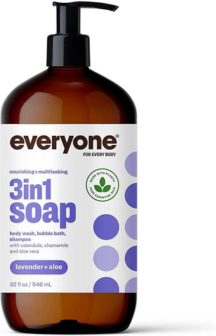 EVERYONE - Liquid Soap Lavender & Aloe - 32 fl. oz. (960 ml)